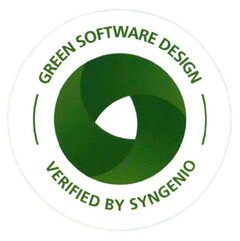 GREEN SOFTWARE DESIGN VERIFIED BY SYNGENIO