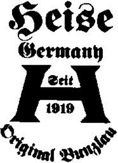 Heise Germany seit 1919   Original Bunzlau