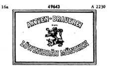 AKTIEN-BRAUEREI zum LÖWENBRÄU MÜNCHEN