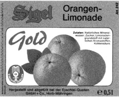 Sigel Orangen-Limonade Gold