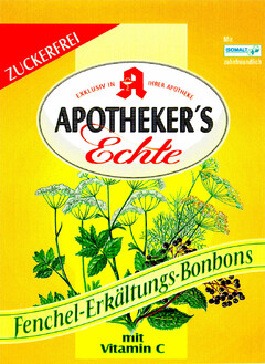 APOTHEKER'S Echte Fenchel-Erkältungs-Bonbons