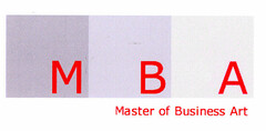 M B A Master of Business Art