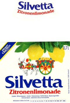 Silvetta Zitronenlimonade Blaue Quellen