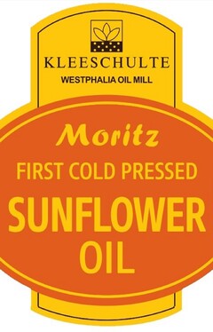 KLEESCHULTE WESTPHALIA OIL MILL Moritz FIRST COLD PRESSED SUNFLOWER OIL