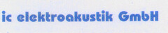 ic elektroakustik GmbH