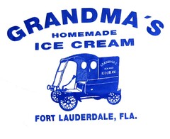 GRANDMA'S HOMEMADE ICE CREAM FORT LAUDERDALE, FLA.