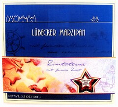 LÜBECKER MARZIPAN Zimtsterne mit feinem Zimt LÜBECKER ZIMTSTERNE