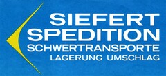 SIEFERT SPEDITION SCHWERTRANSPORTE LAGERUNG UMSCHLAG