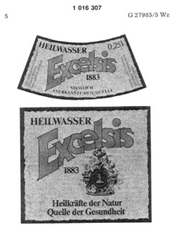 Heilwasser Excelsis 1883   Heilkräfte der Natur   Quelle der Gesundheit