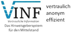 VINF Vertrauliche Information Das Hinweisgebersystem für den Mittelstand vertraulich anonym effizient