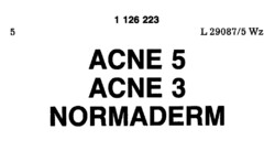 ACNE 5 ACNE 3 NORMADERM