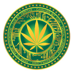 CANNABIS BIT COIN - DIGITAL CURRENCY - DECENTRALIZED - PEER TO PEER BLOCKCHAIN - LUX ET VERITAS