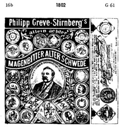 Philipp Greve-Stirnberg's allein ächter MAGENBITTER ALTER SCHWEDE