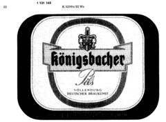 Königsbacher Brauerei AG, Koblenz königsbacher Pils