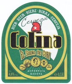 Cerveza COLINITA Autentica Receta El Sueno de Cuba