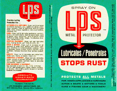 SPRAY ON LPS METAL PROTECTOR Lubricates/Penetrates STOPS RUST PROTECTS ALL METALS