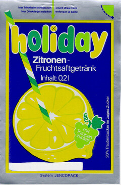 holiday Zitronen-Fruchtsaftgetränk