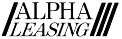 ALPHA LEASING