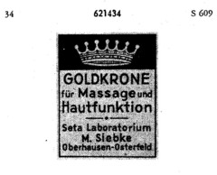 GOLDKRONE für Massage und Hautfunktion Seta Laboratorium