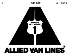 WORLDS`S NO.1 MOVER ALLIED VAN LINES