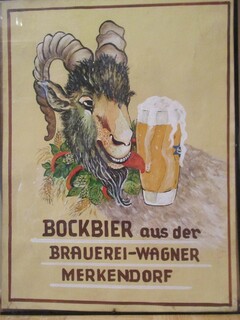 BOCKBIER aus der BRAUEREI-WAGNER MERKENDORF