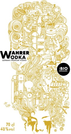 WAHRER VODKA - GERMAN PREMIUM VODKA 100% BIO ORGANIC