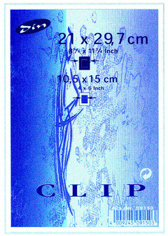 C L I P  din 21 x 29,7 cm 8 1/4 x 11 3/4 Inch 10,5 x 15 cm 4 x 6 Inch