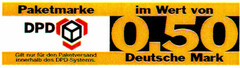 DPD Paketmarke Im Wert von 0,50 Deutsche Mark