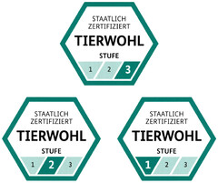 TIERWOHL STAATLICH ZERTIFIZIERT STUFE 1 2 3