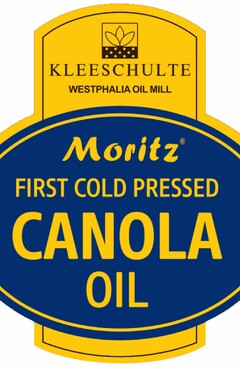 KLEESCHULTE WESTPHALIA OIL MILL Moritz FIRST COLD PRESSED CANOLA OIL