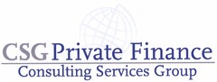 CSG Private Finance Consulting Services Group