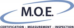 M.O.E. CERTIFICATION · MEASUREMENT · INSPECTION