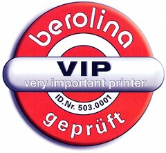 berolina VIP very important printer