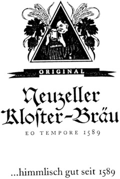 ORIGINAL Neuzeller Kloster-Bräu EO TEMPORE 1589 ...himmlisch gut seit 1589