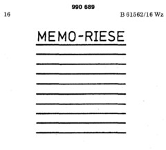 MEMO-RIESE