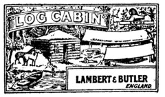 LOG CABIN LAMBERT&BUTLER ENGLAND