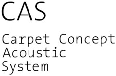 CAS Carpet Concept Acoustic System