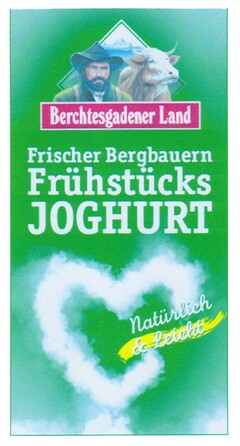 Frischer Bergbauern Frühstücks JOGHURT