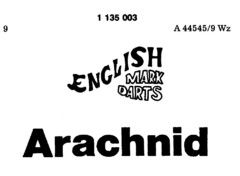 Arachnid ENGLISH MARK DARTS