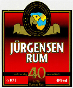 JÜRGENSEN RUM 40%