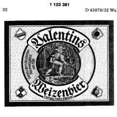 Valentins Weizenbier Feines Hefe Weizen