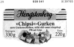 Hengstenberg >Chipsi<-Gurken