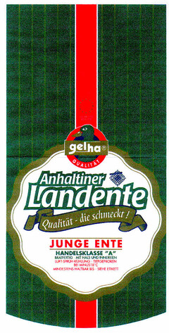 Anhaltiner Landente Qualität - die schmeckt! JUNGE ENTE