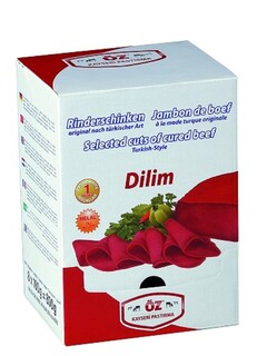 Dilim, Öz Kayseri Pastirma, Rinderschinken, Jambon de Boef, Selected cuts of cured beef