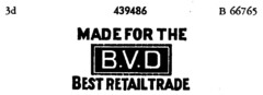 B.V.D. MADE FOR THE BEST RETAILTRADE