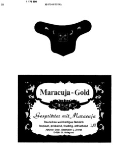 Maracuja-Gold Gespritzter mit Maracuja