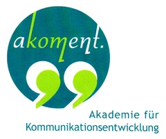 akoment. Akademie für Kommunikationsentwicklung