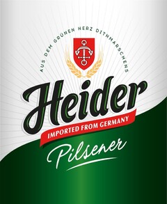 AUS DEM GRÜNEN HERZ DITHMARSCHENS Heider IMPORTED FROM GERMANY Pilsener