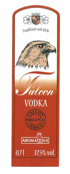 Tradition seit 1876 Falcon VODKA FALCON ORIGINAL VODKA AROMATIQUE