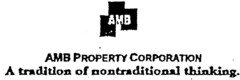 AMB AMB PROPERTY CORPORATION A tradition of nontraditional thinking.